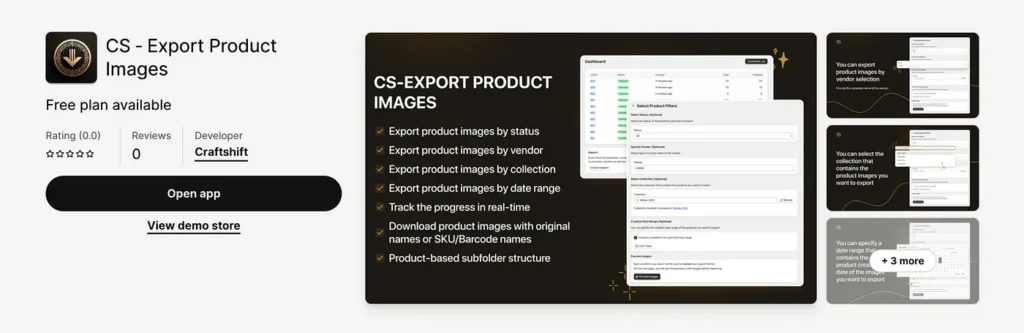 CS — Export Product Images App
