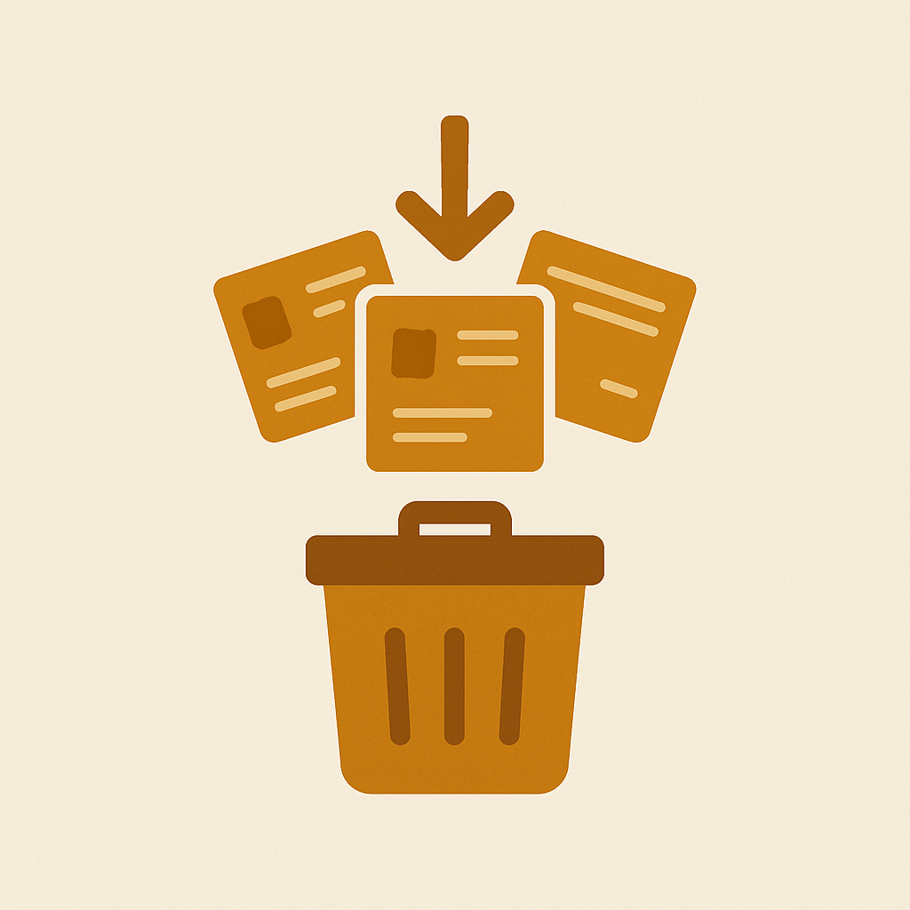 Best Shopify bulk delete products app illustration with seasonal products being cleaned out