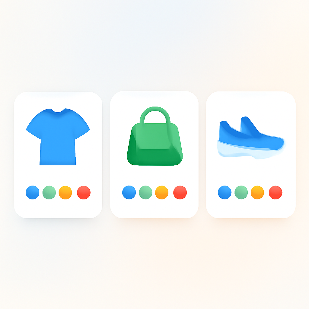 Shopify collection page color swatches on product cards