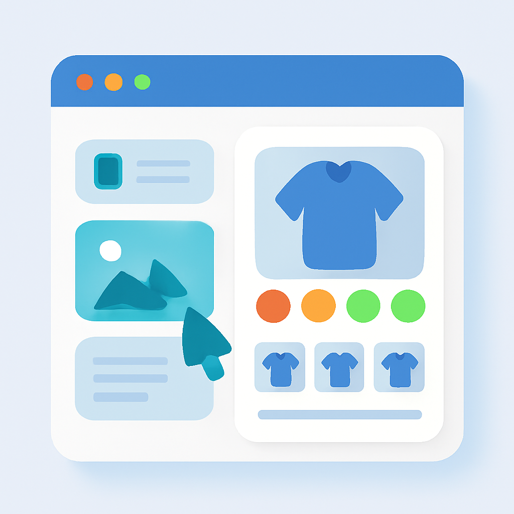 Variant images on EComposer product pages