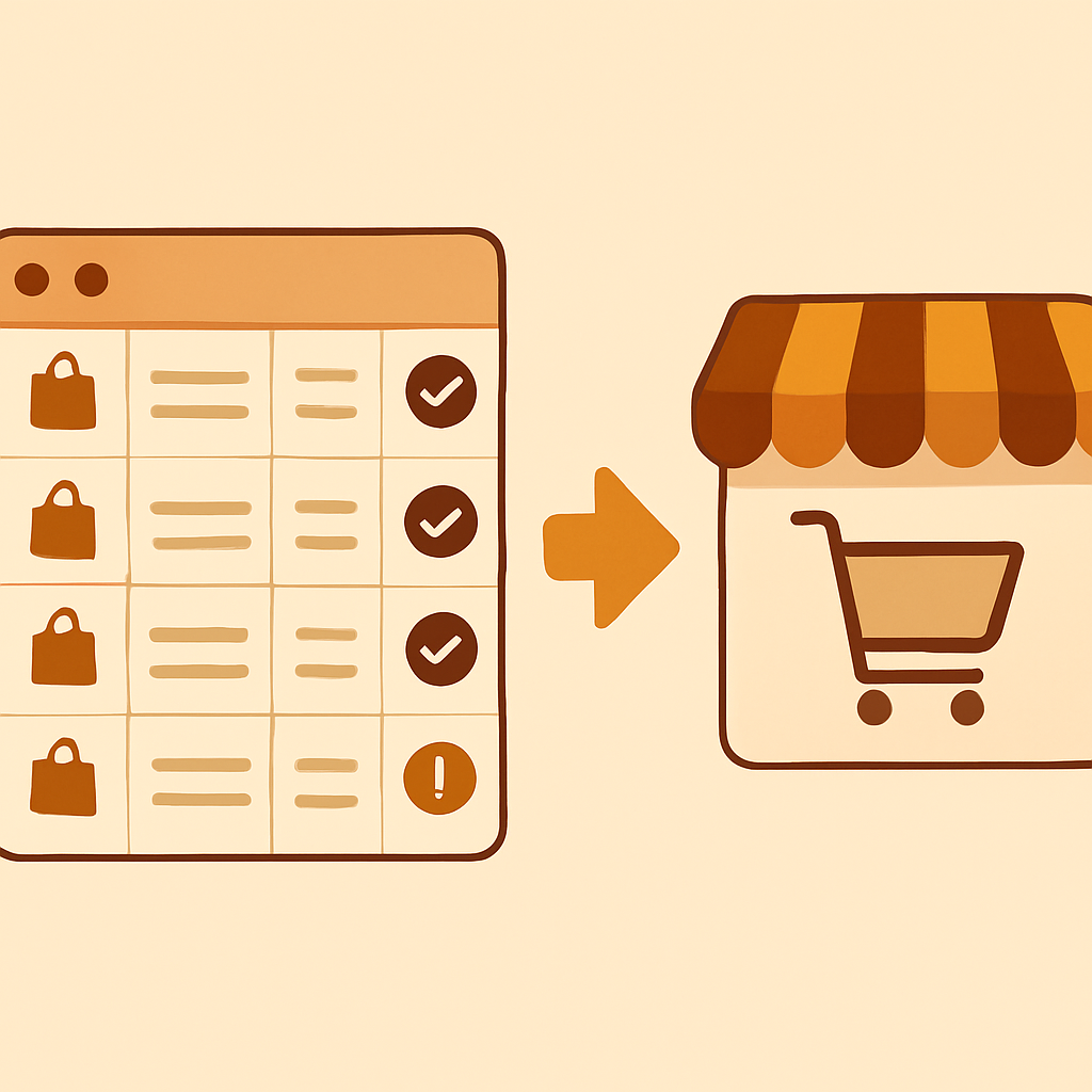 Shopify product CSV import: format, errors, fixes