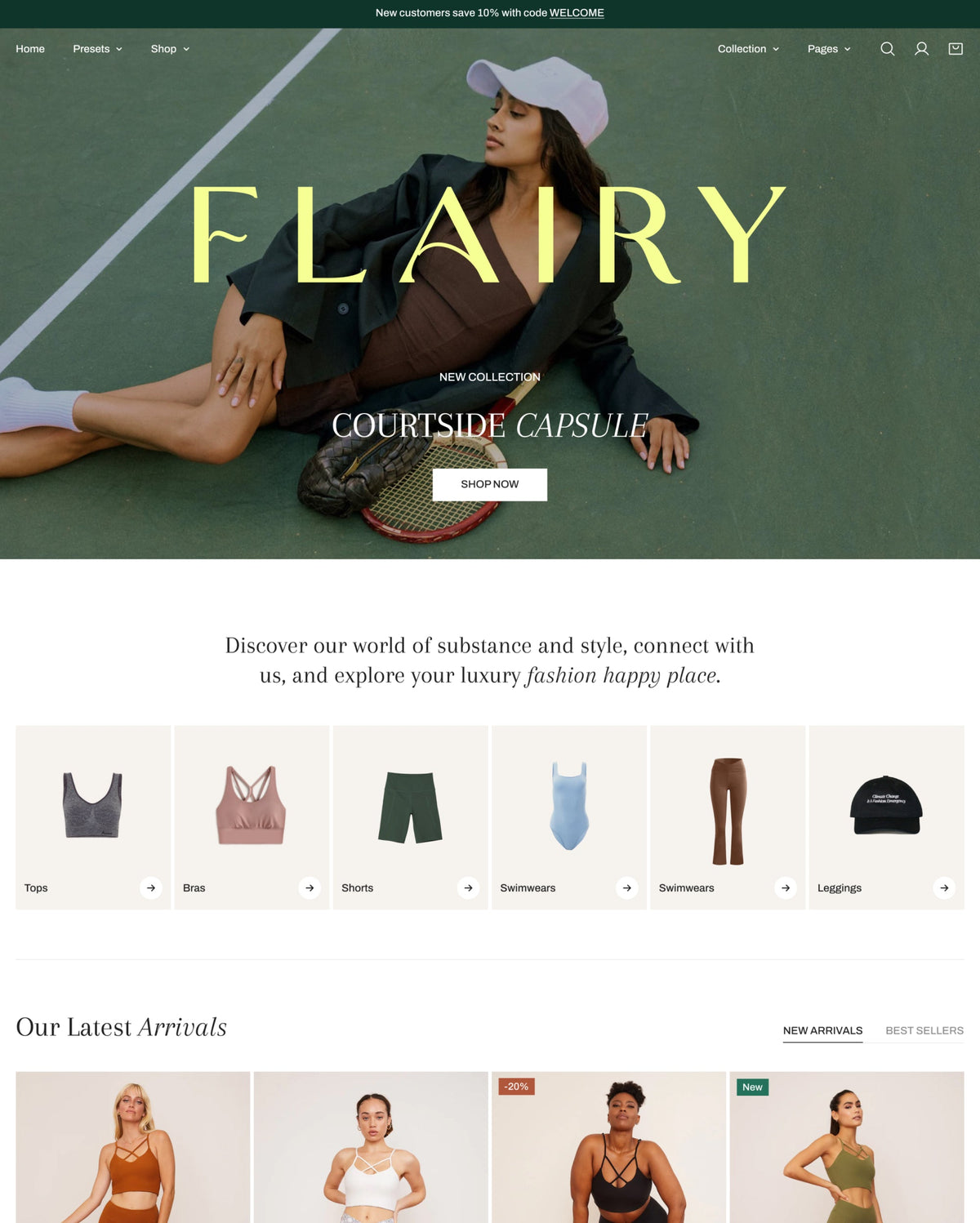 Zest Shopify theme by FoxEcom for activewear and clothing brands