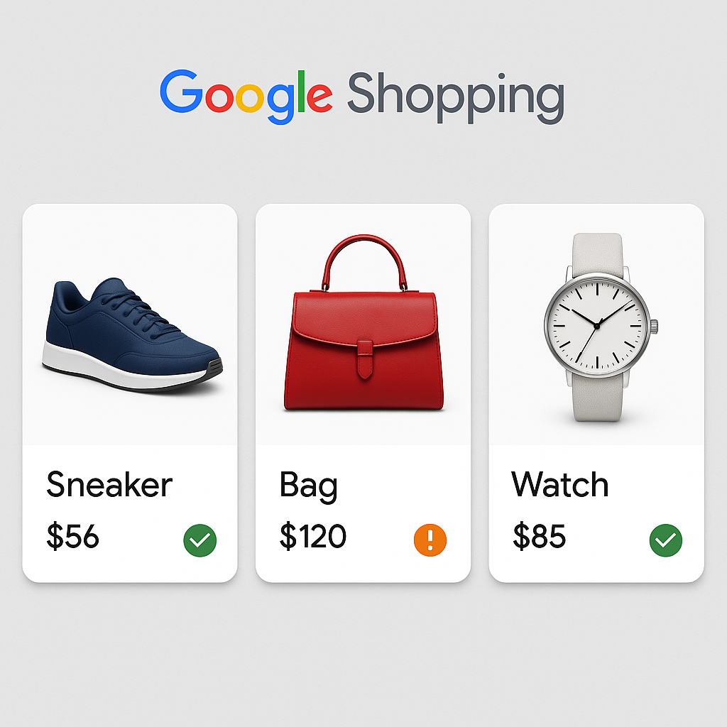 Google Shopping Produktkarten mit Variantenbildern