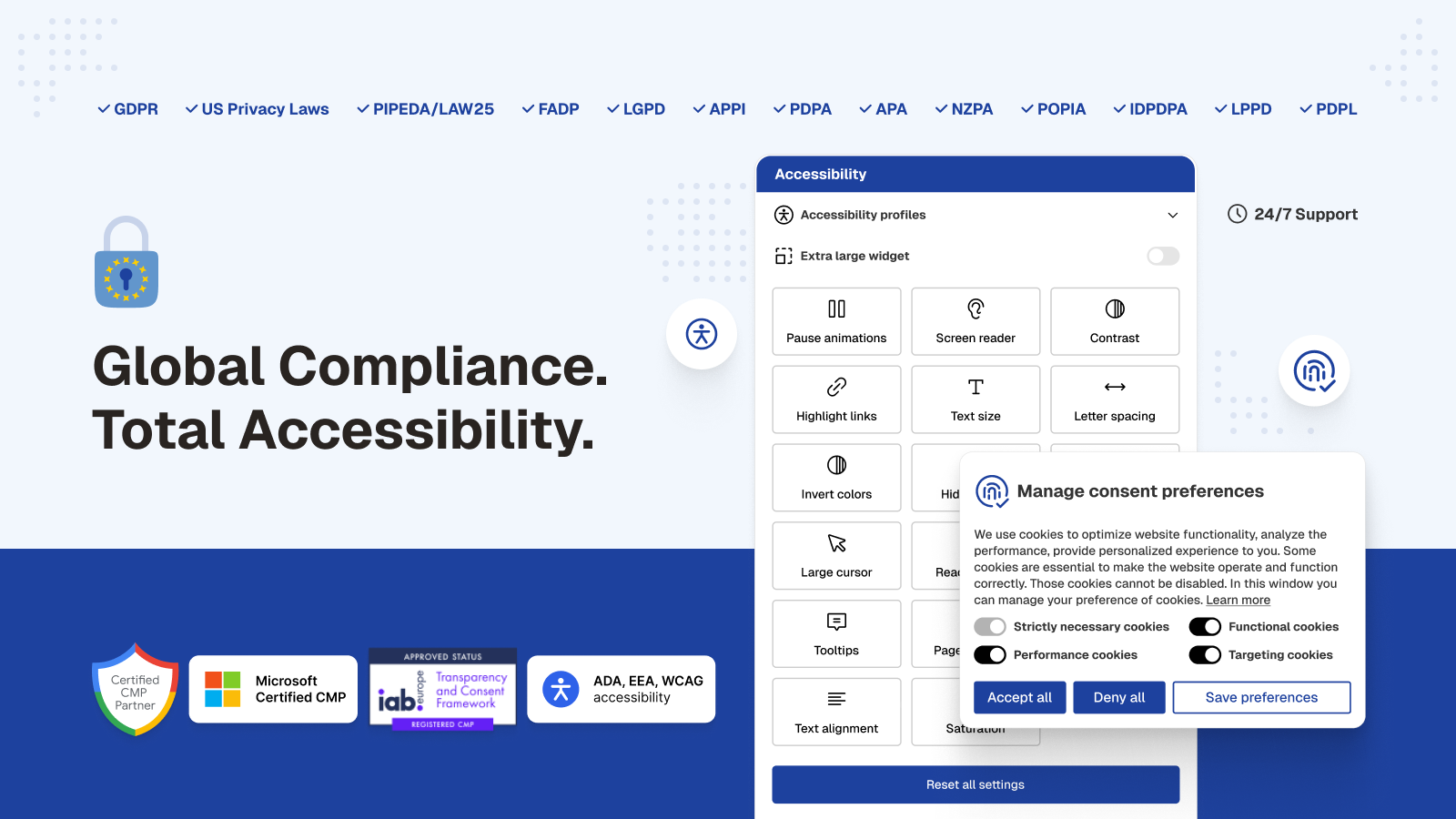 Pandectes GDPR Compliance screenshot showing cookie consent banner