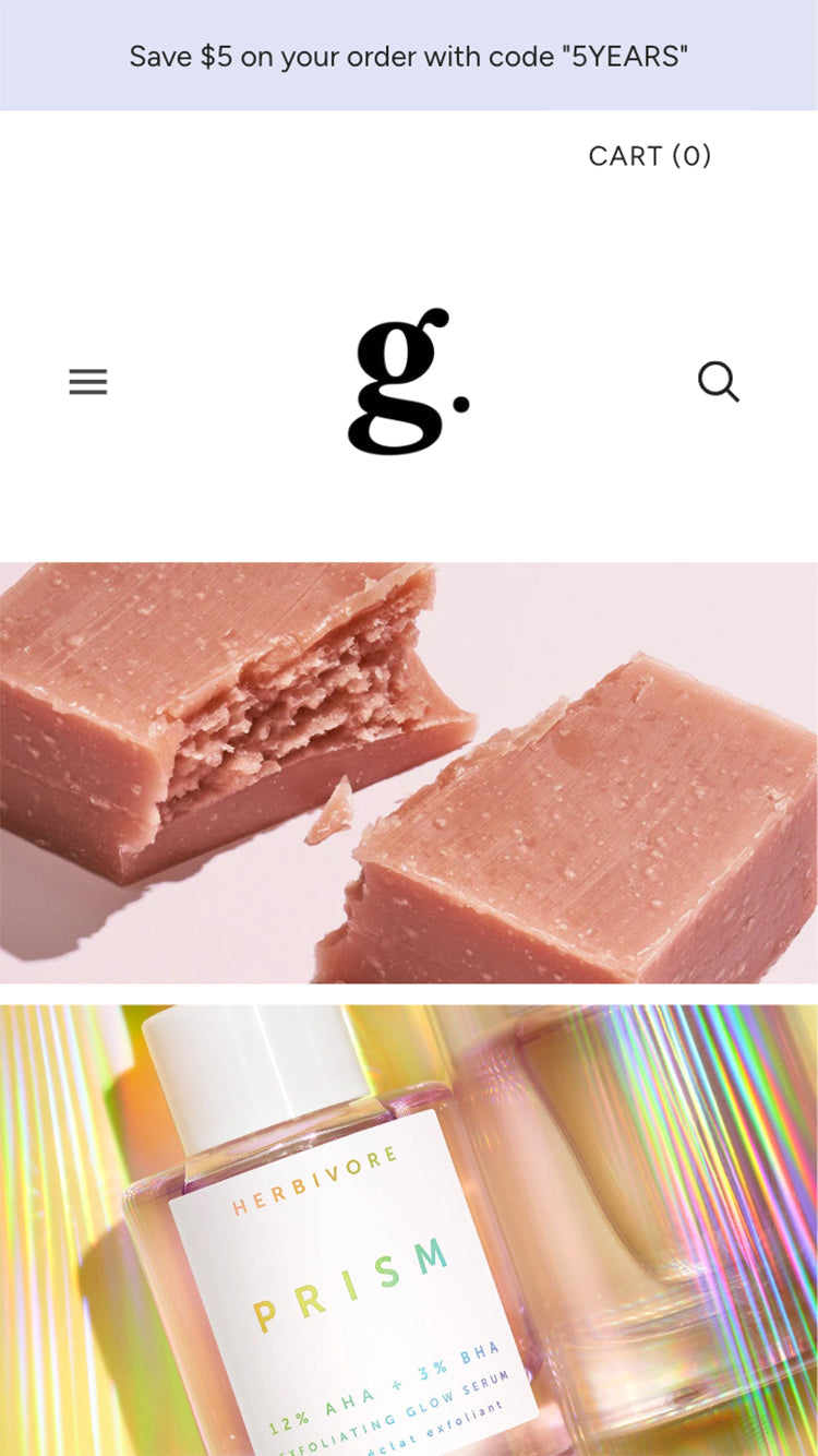 Grid Shopify theme by Pixel Union for beauty and clothing brands