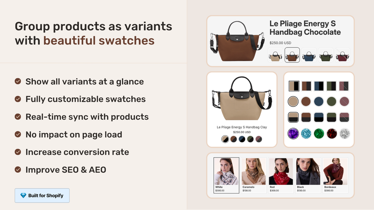 Rubik Combined Listings Swatch Shopify App Store listing