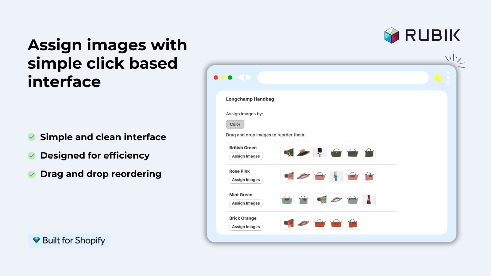 Rubik Variant Images image assignment for quality control