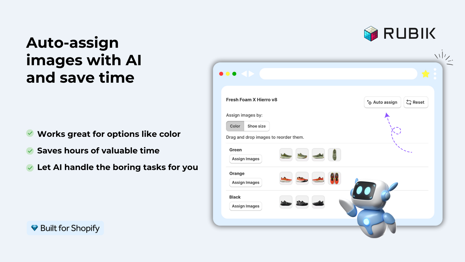 Rubik Variant Images AI auto-assign for imported product catalogs