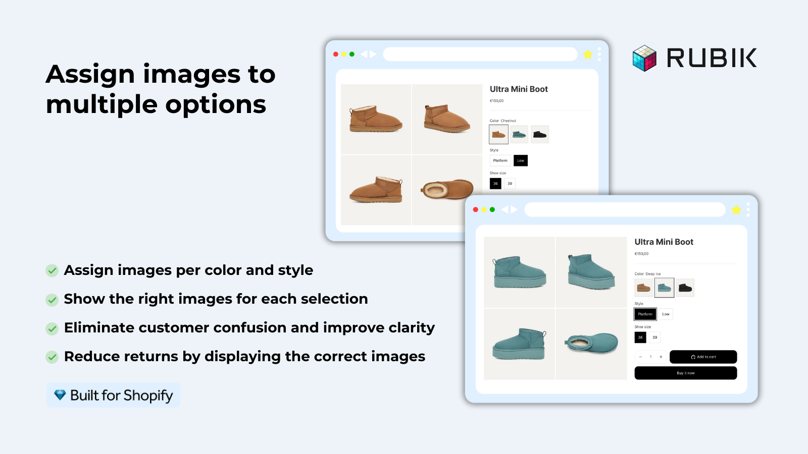 Rubik Variant Images multiple images per variant on Horizon theme