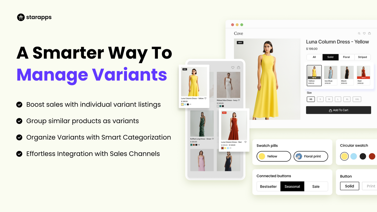 SA Variants: Combined Listings Shopify App Store listing