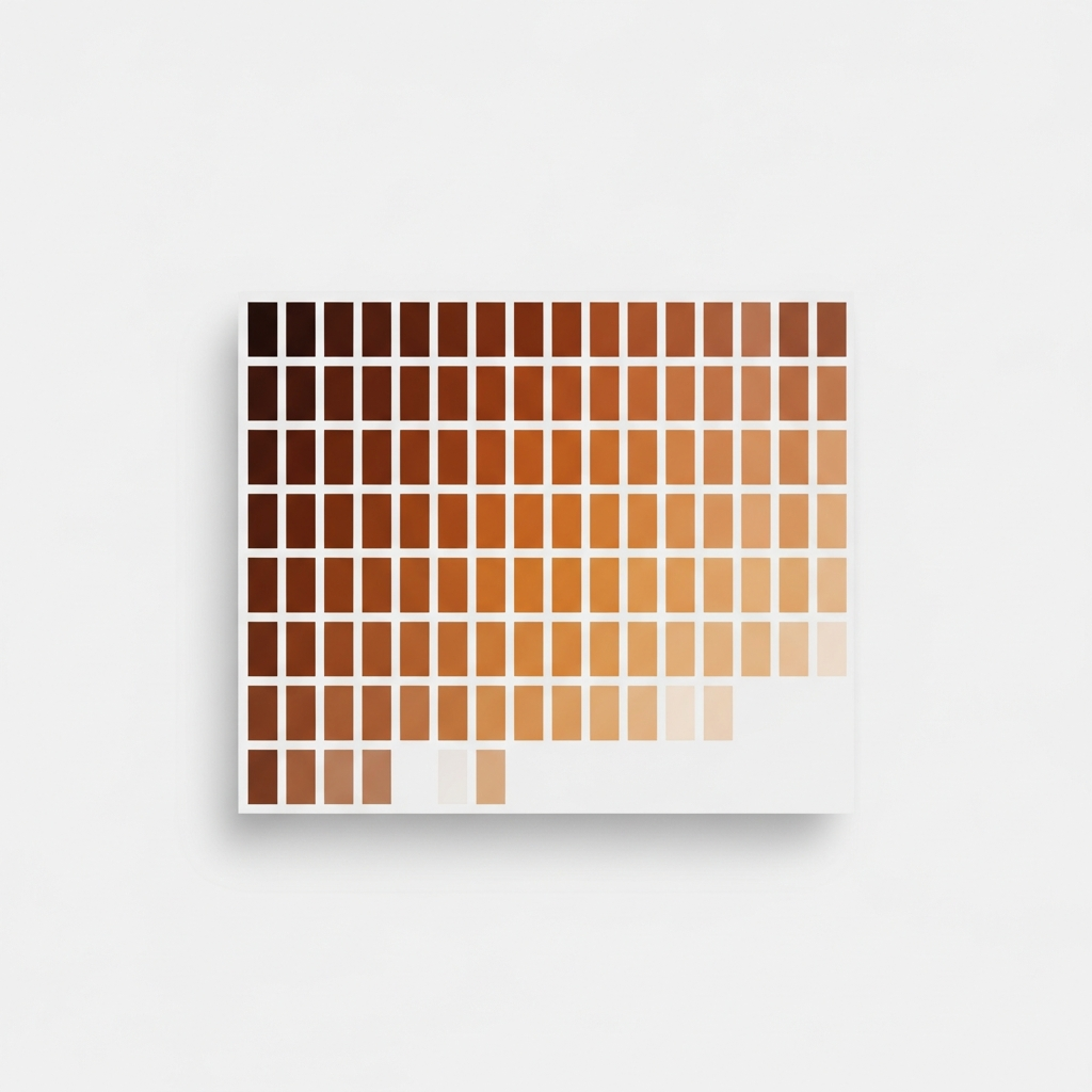 200 small product cards being organized into color swatch groups automatically