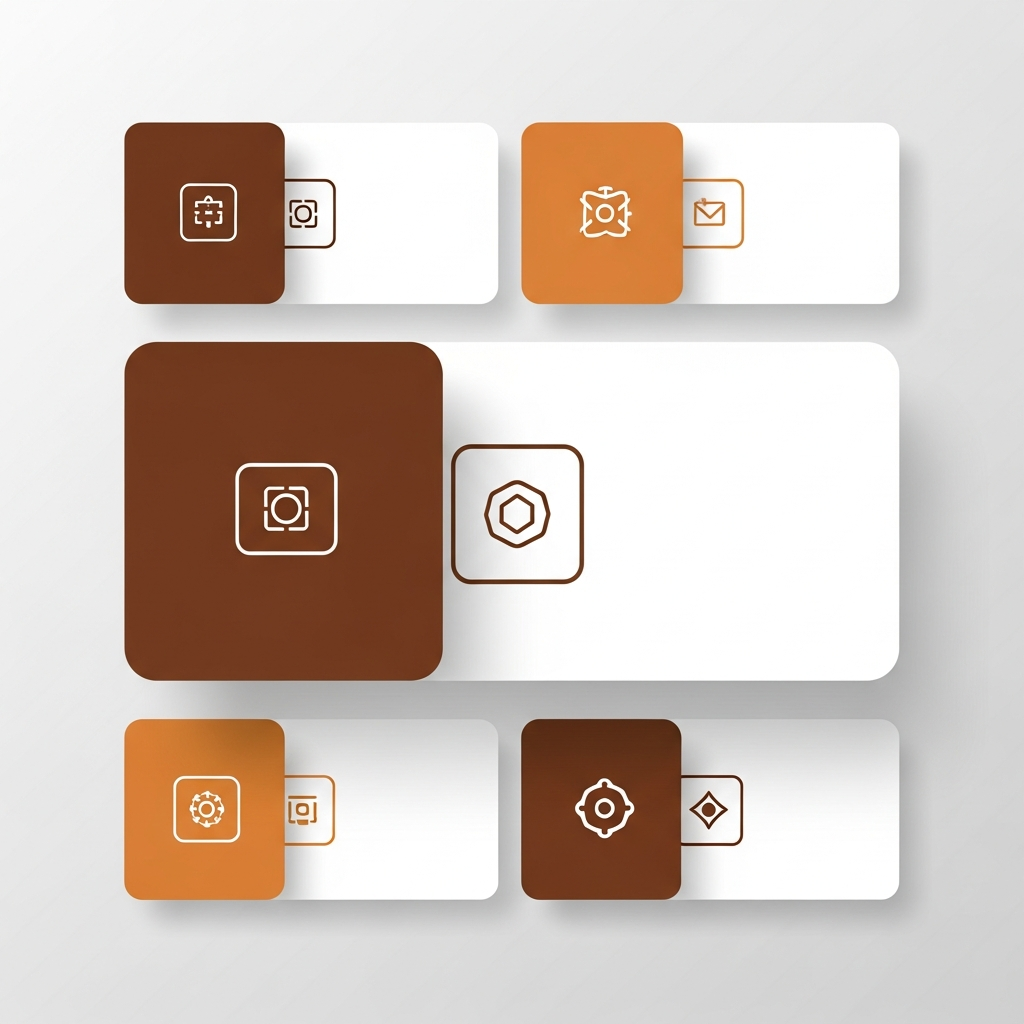 a collection grid showing one card per group with hidden variants peeking out