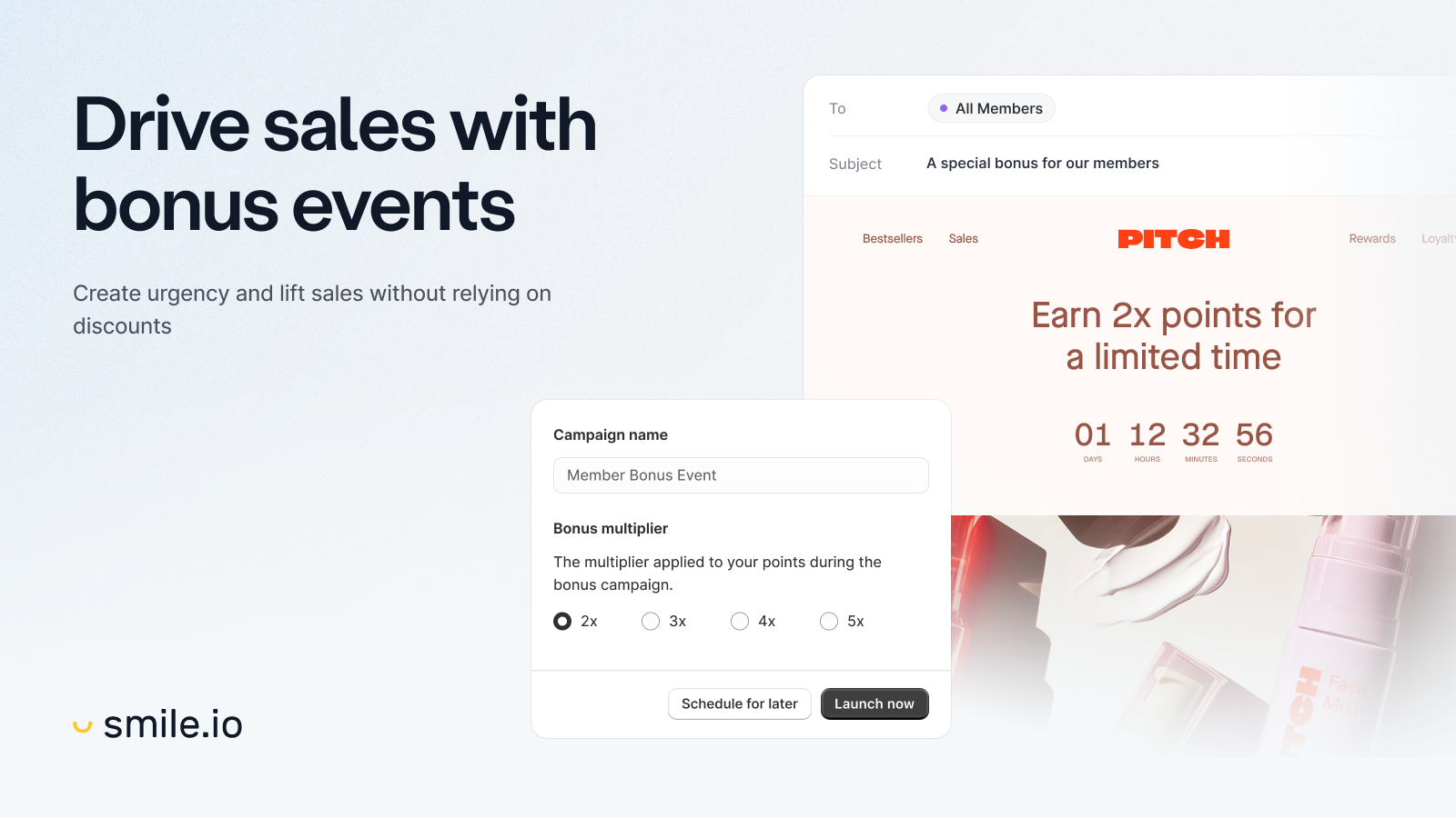 Smile.io customer rewards dashboard for Shopify merchants