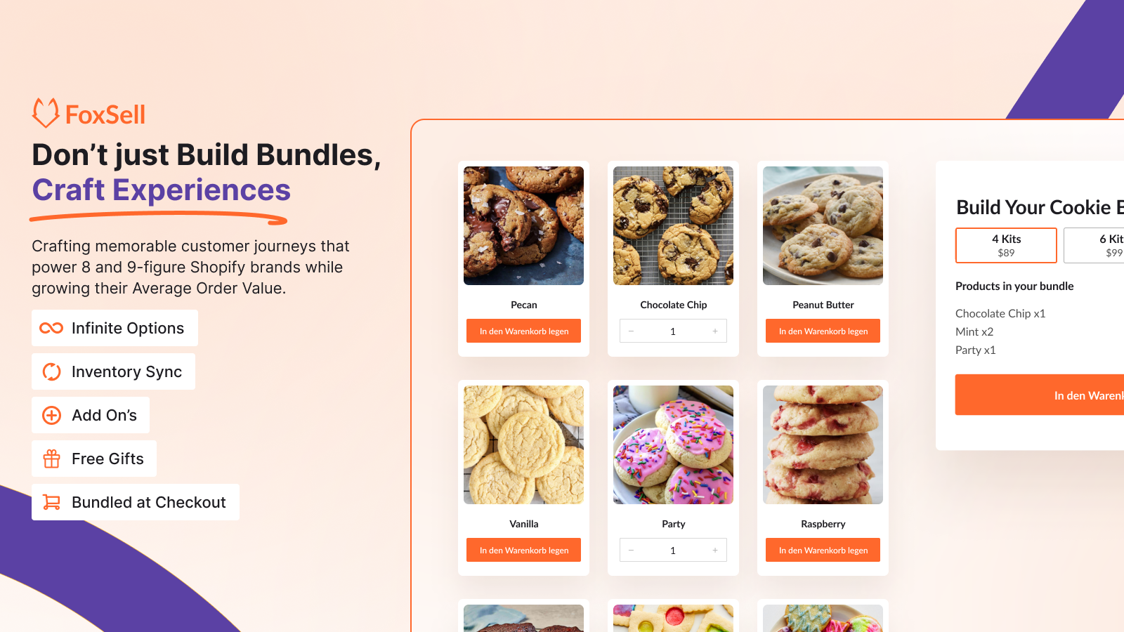 FoxSell Bundle Builder Shopify mix and match build your own bundle