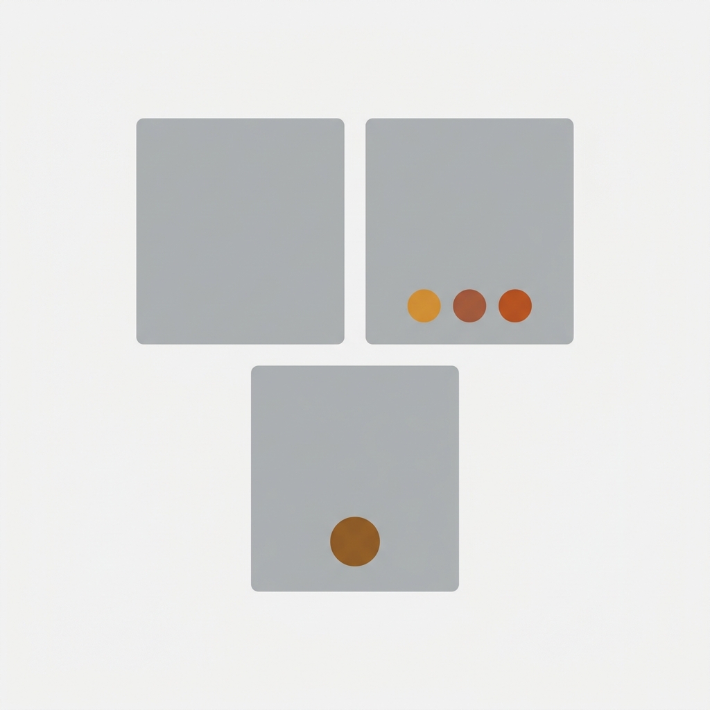 a collection page where plain grey product cards gain colorful swatch dots