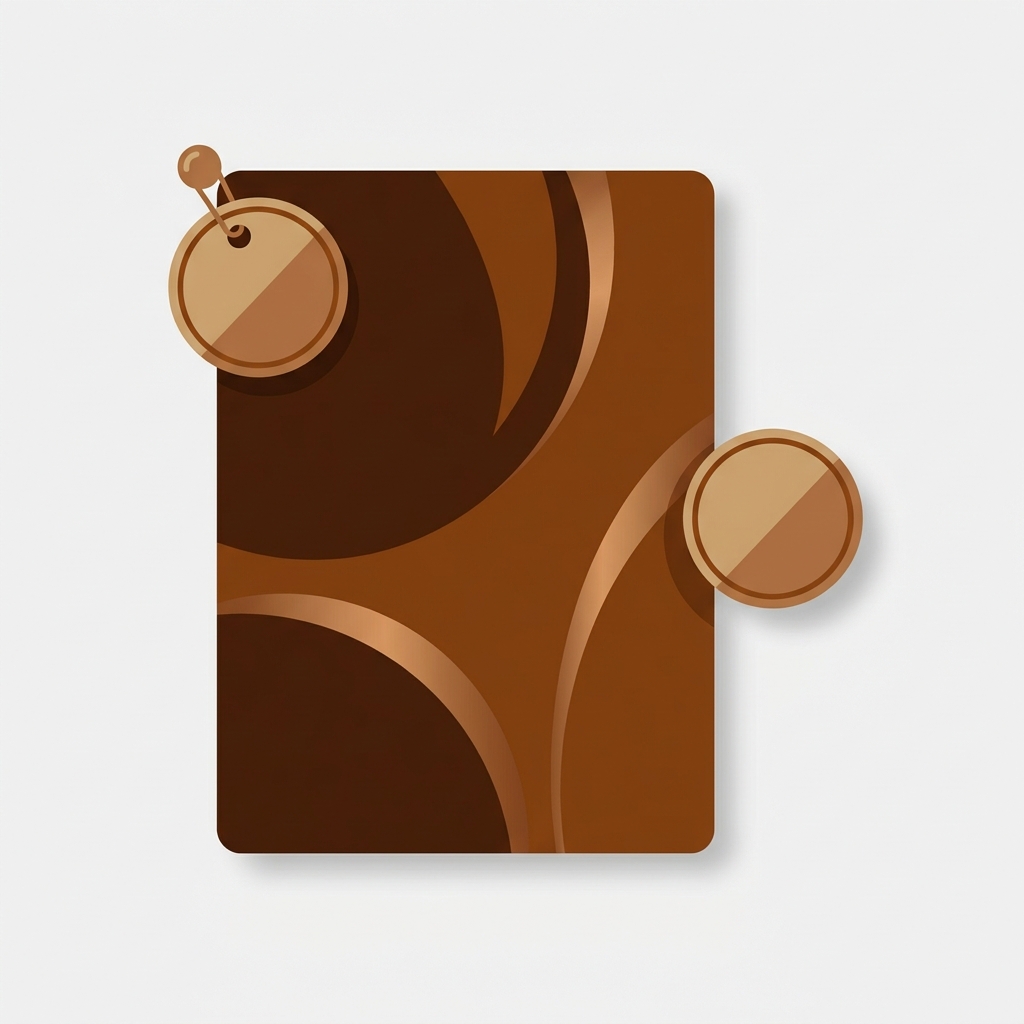 a product photo card with a small round discount badge pinned to its top corner and a second loose badge floating beside the card